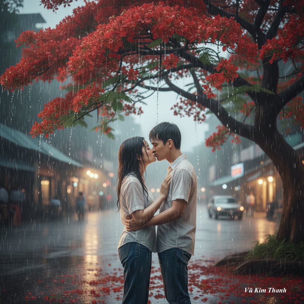 Phượng Vĩ trong mưa