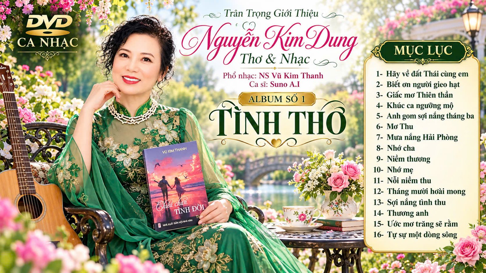 Nguyễn Kim Dung Thơ và Nhạc. Album số 1.  Tình Thơ .